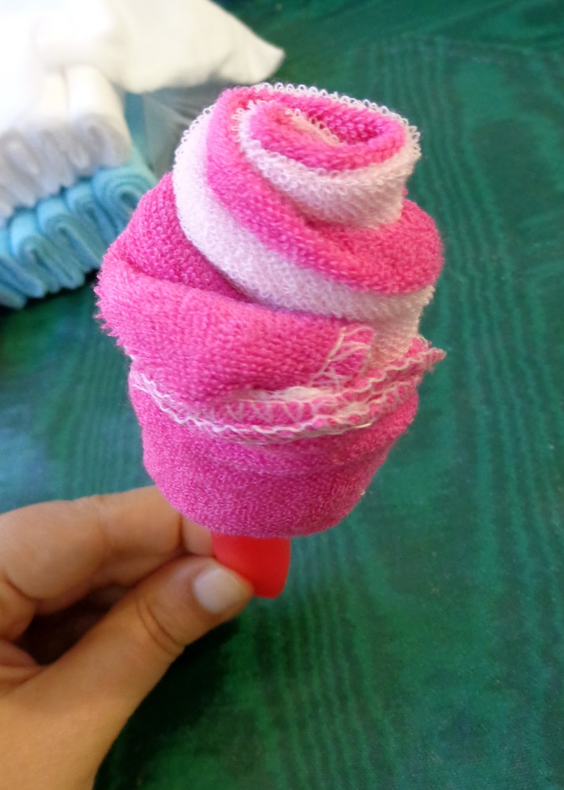 DIY for Mommies Washcloth Roses