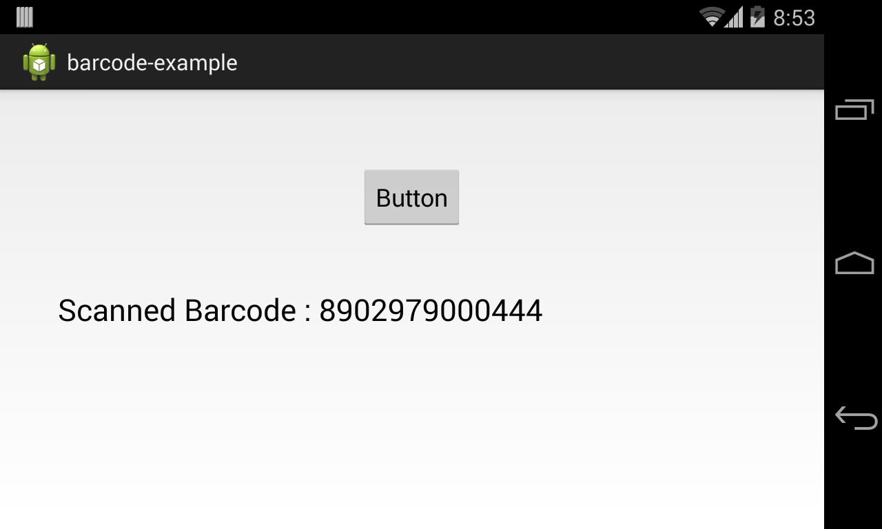 Android Practices Bar Code Example in Android