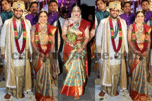Surya CMD Daughter Tejaswini Wedding Sari
