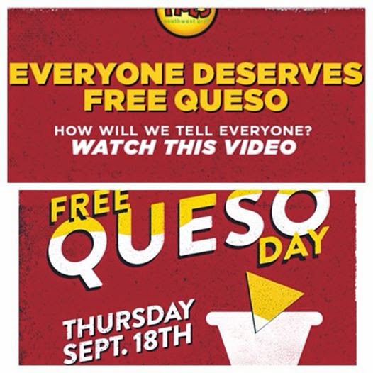 Free Queso Moe's 9/18/14!