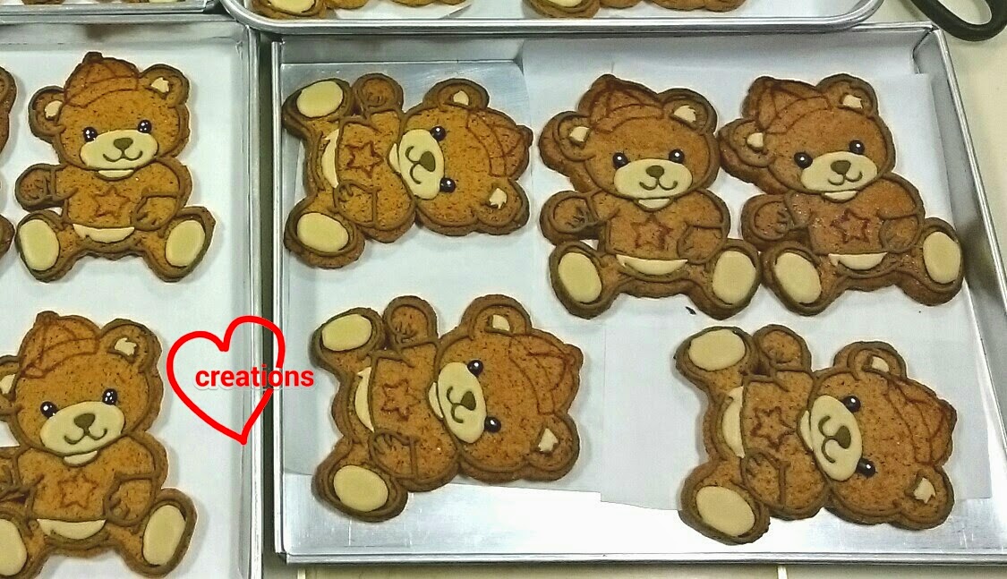 Loving Creations for You Teddy Bear Brown Sugar Cookies (how to make