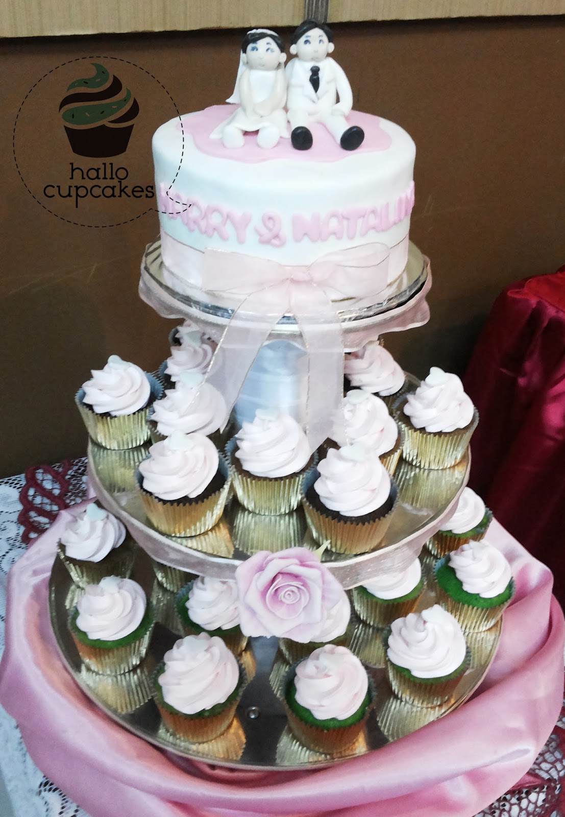 Hallo Cupcakes Mini Wedding Cake