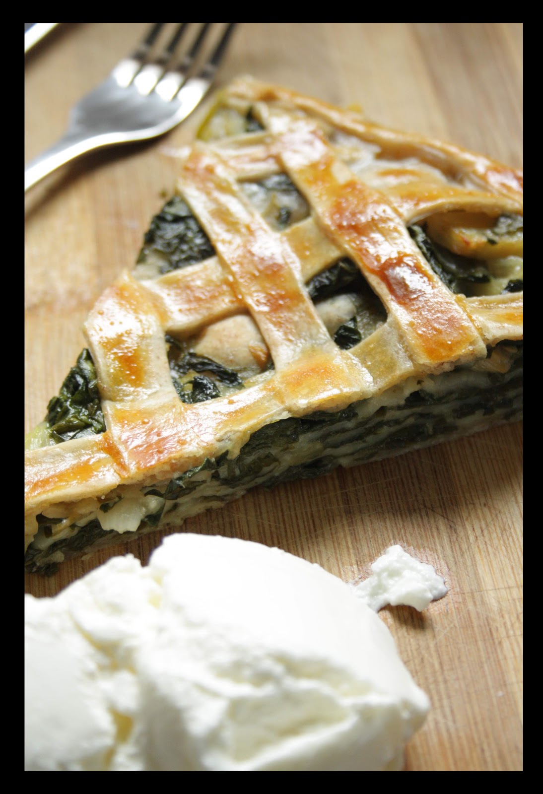 the Old Curiosity Shop Swiss Chard Pie