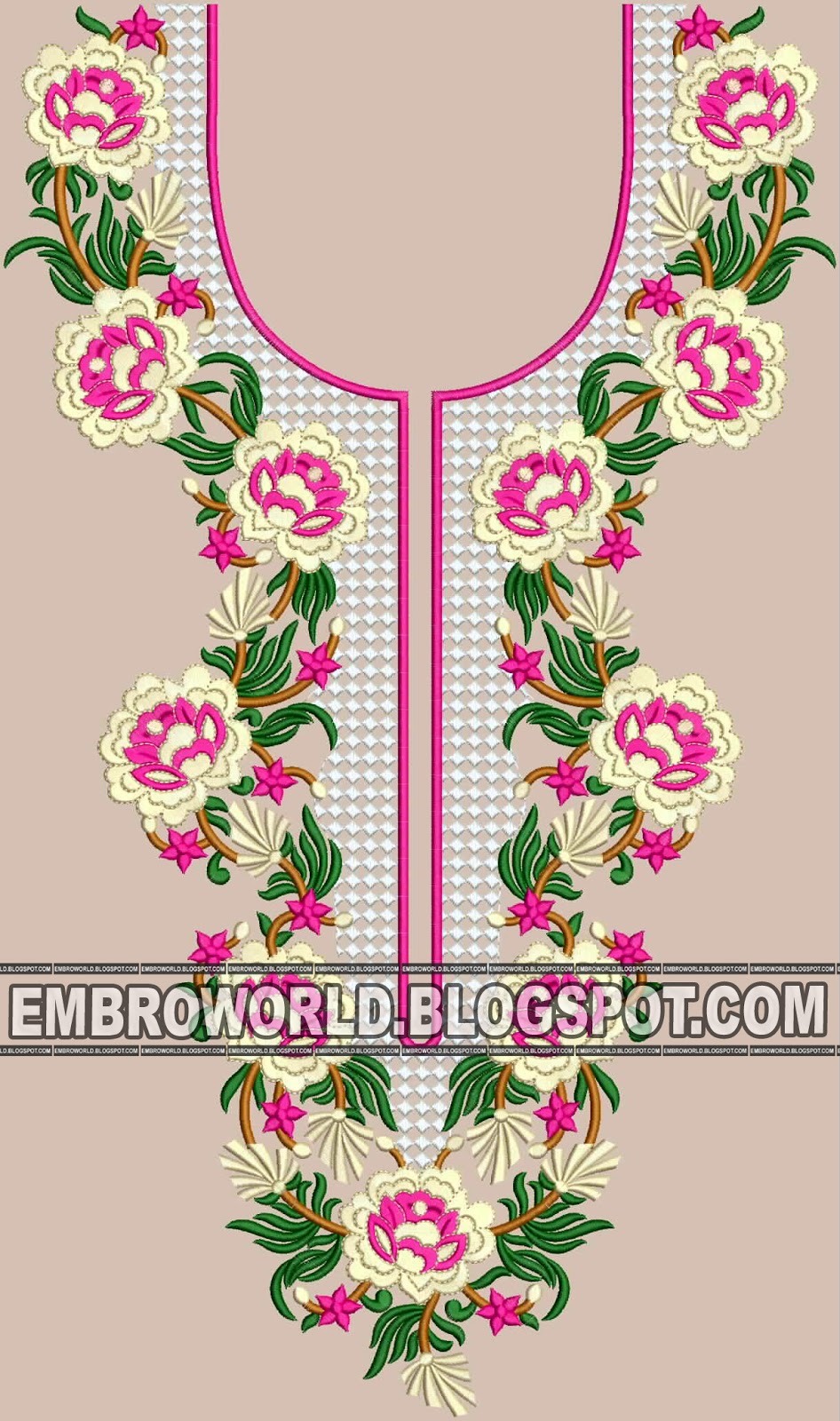 Biggest 5 top fashionable embroidery design  latest embroidery