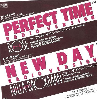 Rose & Nilla Backman - Perfect Time & New Day (Maxi 89') Rose & Nilla Backman - Perfect Time & New Day (Maxi 89')