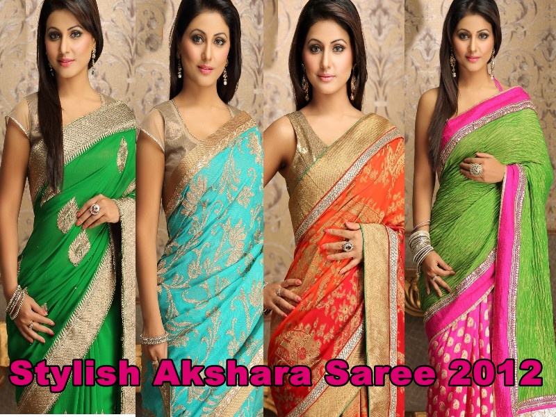 Wedding Dresses: Stylish Akshara Saree Collection 2012-2013 | Akshara