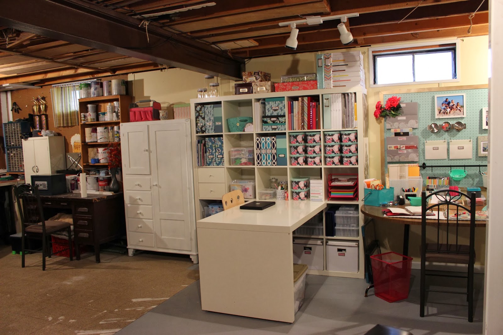 Organizing for Six My Organized Scrap & Wrap Room