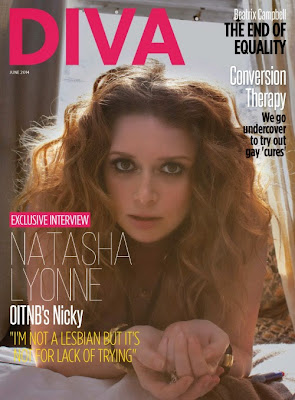 Natasha Lyonne on DIVA lesbian magazine UK June 2014