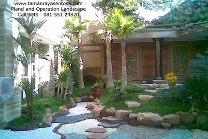 Taman Minimalis Batu Alam