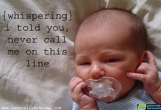 baby is talking on phone