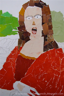 Use Your Coloured Pencils: Mona Lisa Collages