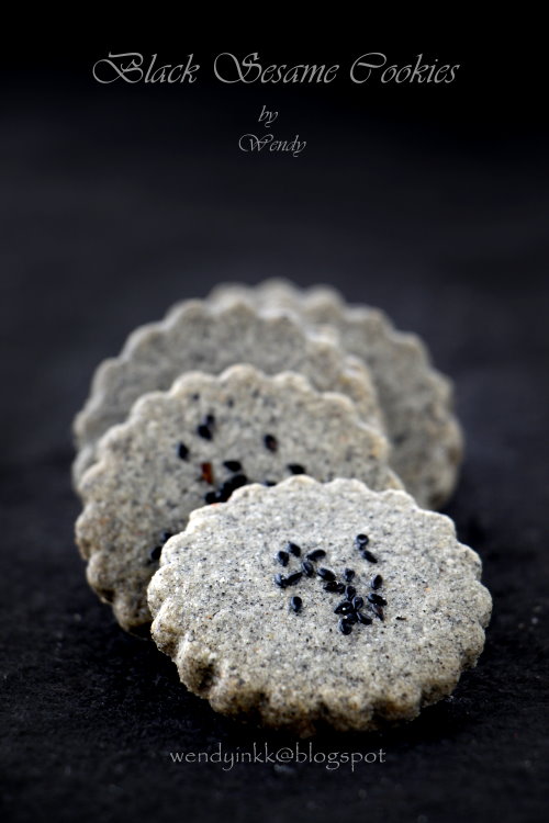 Table for 2.... or more Black Sesame Cookies