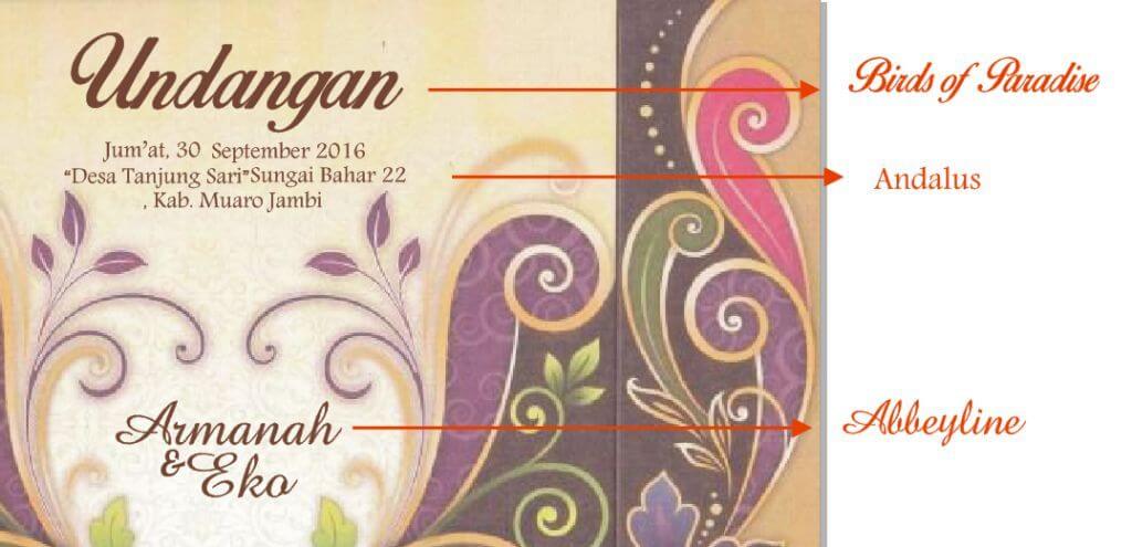 Desain Undangan Pernikahan Depan Belakang Desain Undangan Pernikahan Depan Belakang