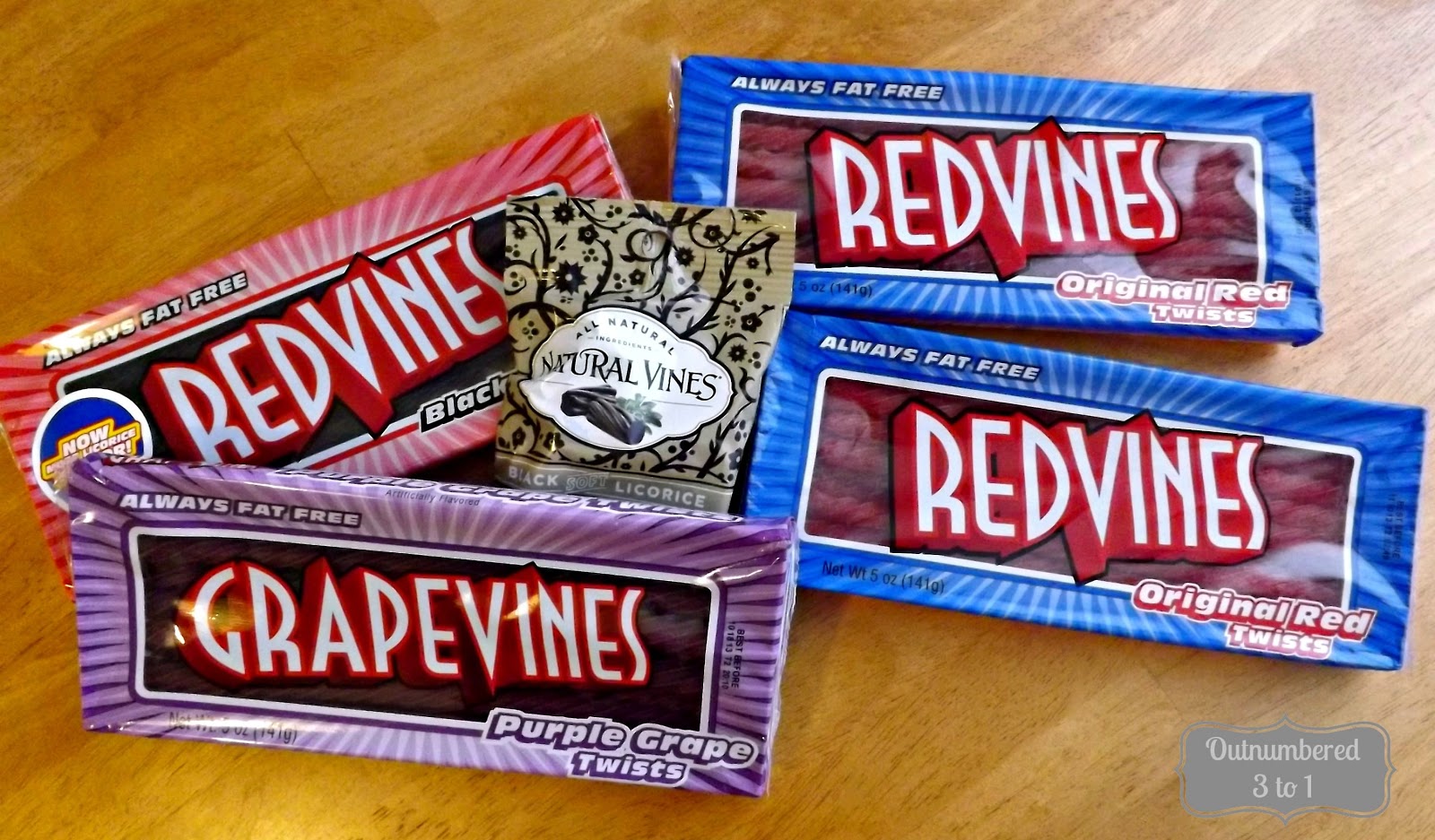 Celebrate National Licorice Day with Red Vines! Outnumbered 3 to 1