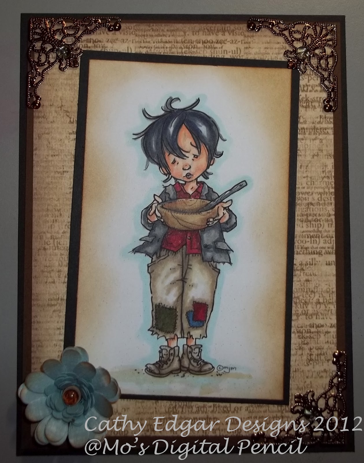 Ink It Up Stamp It Out with Cathy Edgar Mo's Digital PencilDie's and