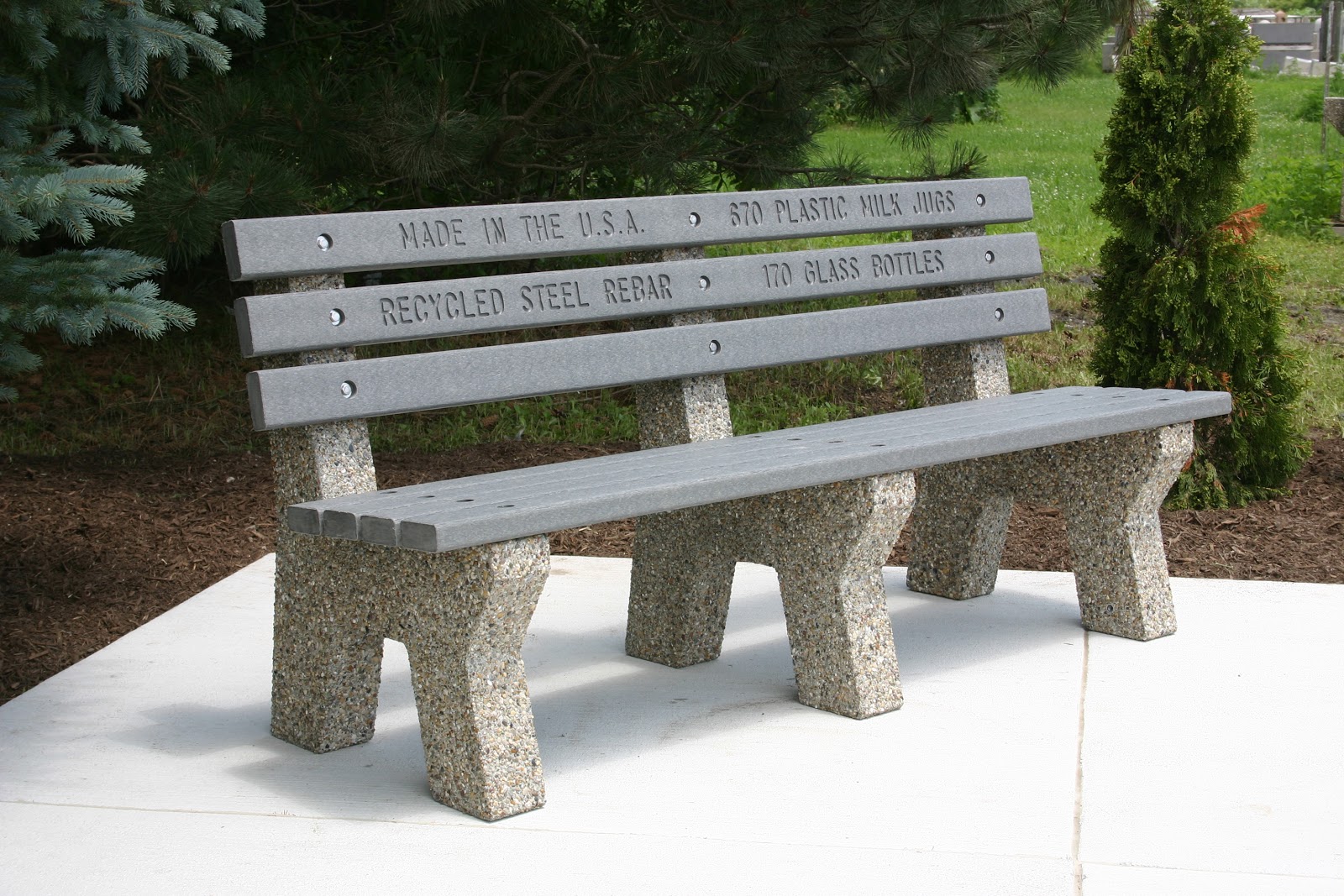 Doty and Sons Concrete Products, Inc.: "Green" Concrete Benches