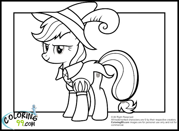 My Little Pony Applejack Coloring Pages