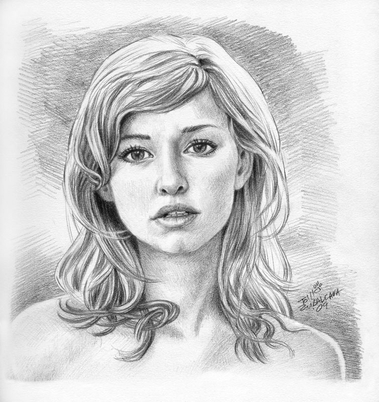 Girl With Pencil