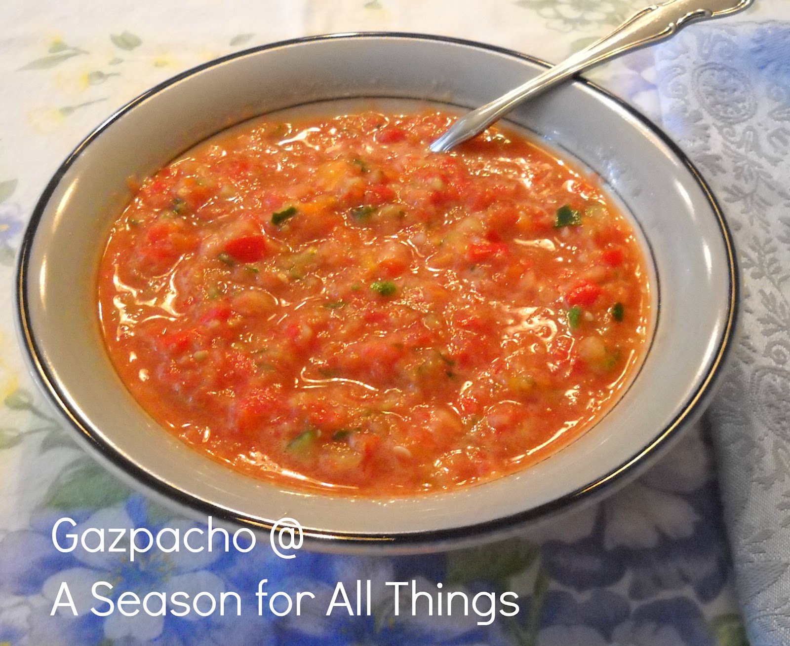 A Season for All Things: Gazpacho Soup
