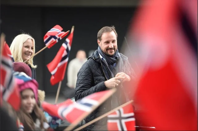 Crown Prince Haakon and Crown Princess Mette-Marit  attends the "Pøbel seminar" during the annual Pøbel conference in Stavanger.