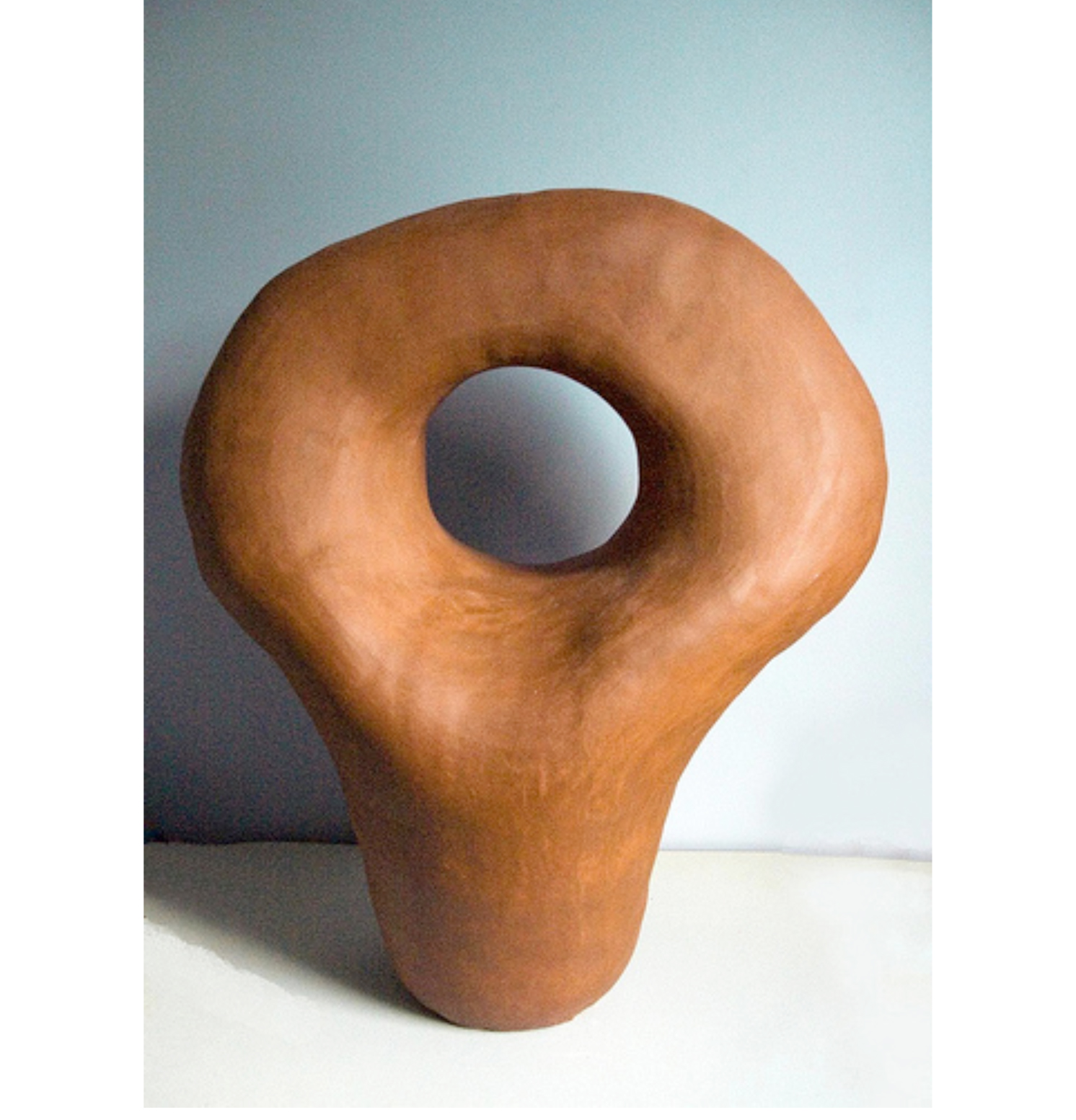 Abstracted Nature Coil Sculpture Ciccolo Clay 1