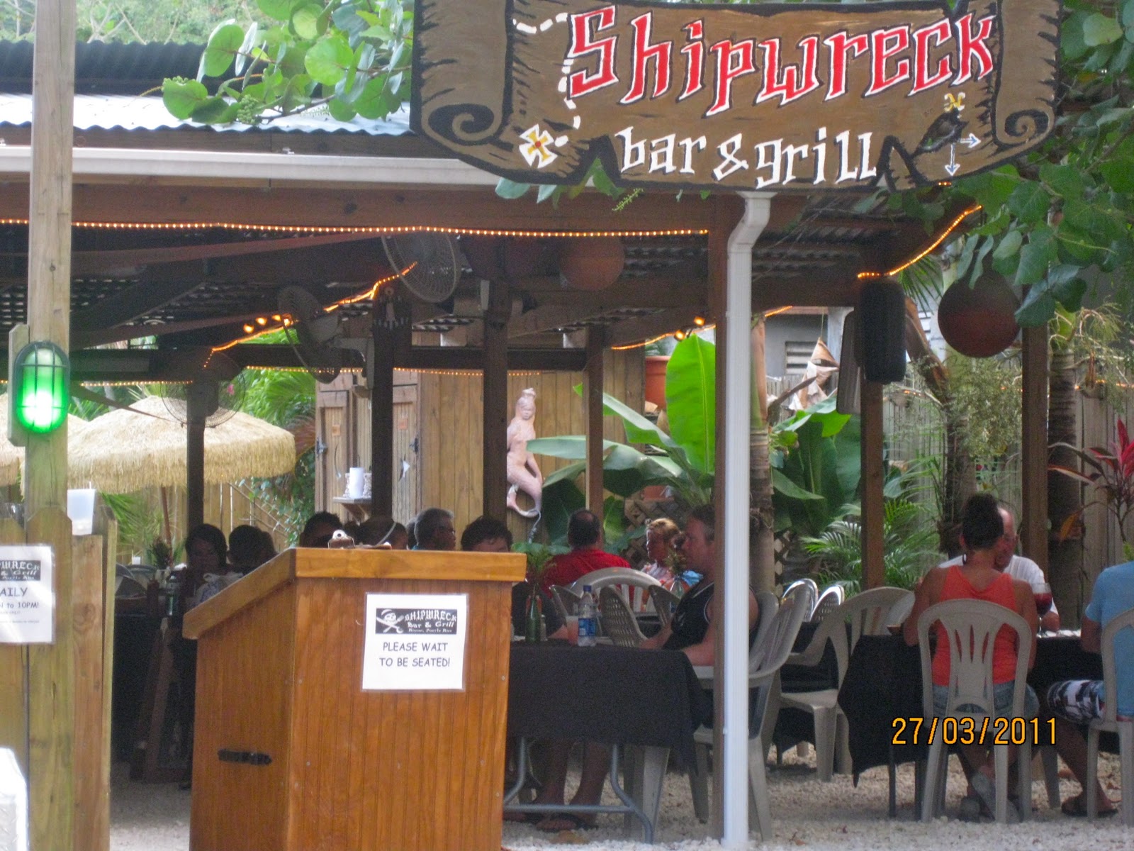 What's for dinner Shipwreck Bar and Grill Pig roast