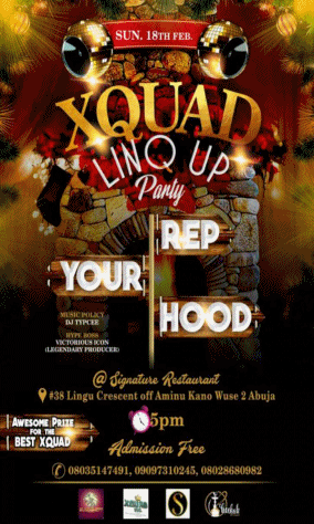 EVENTS ABUJA : LinQ Up Weekend XSquad