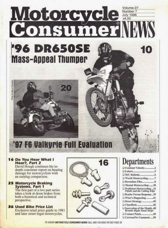 The Honda Valkyrie Pages Motorcycle Consumer News July 1996