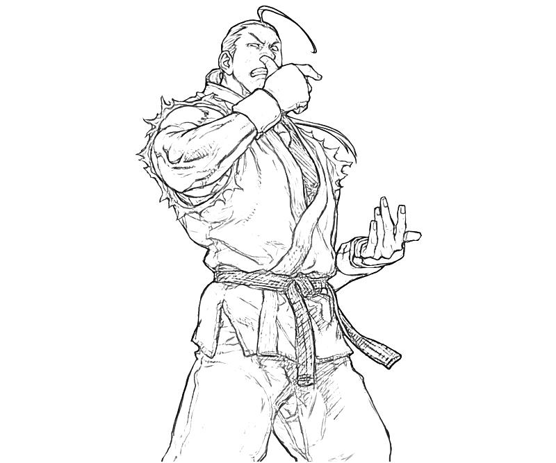 Printable Dan Hibiki Pose Coloring Pages printable-dan-hibiki-pose-coloring-pages