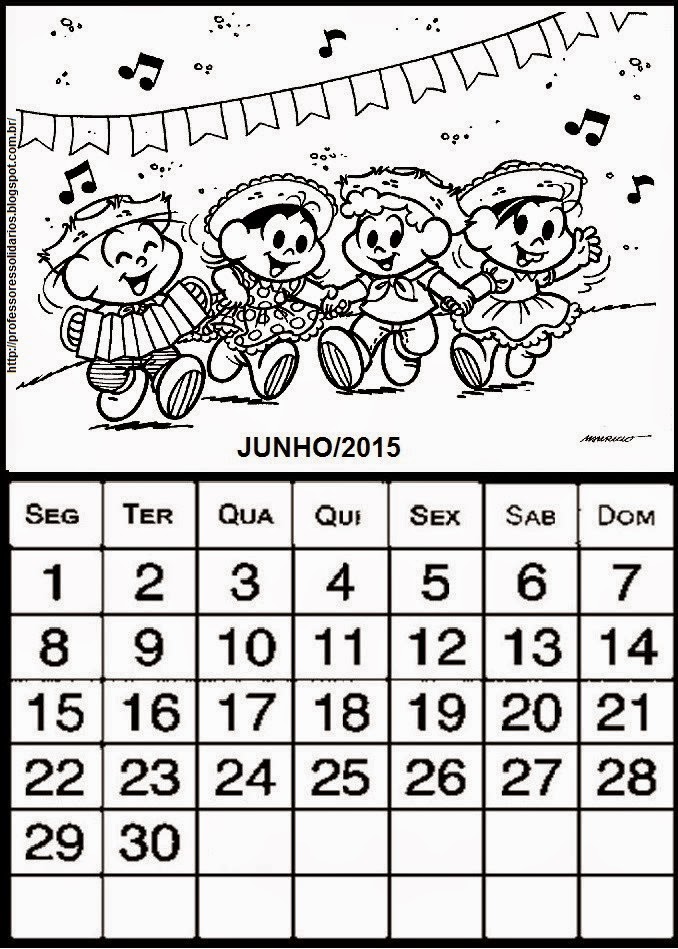 calendario junho 2015