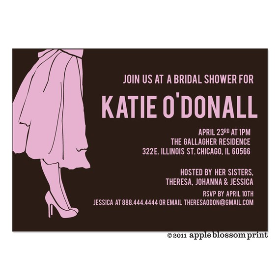 bridal shower invites are in the mail! Bonita Bride