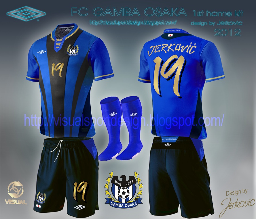 Visual Sportwear Unique Design: FC GAMBA OSAKA UMBRO