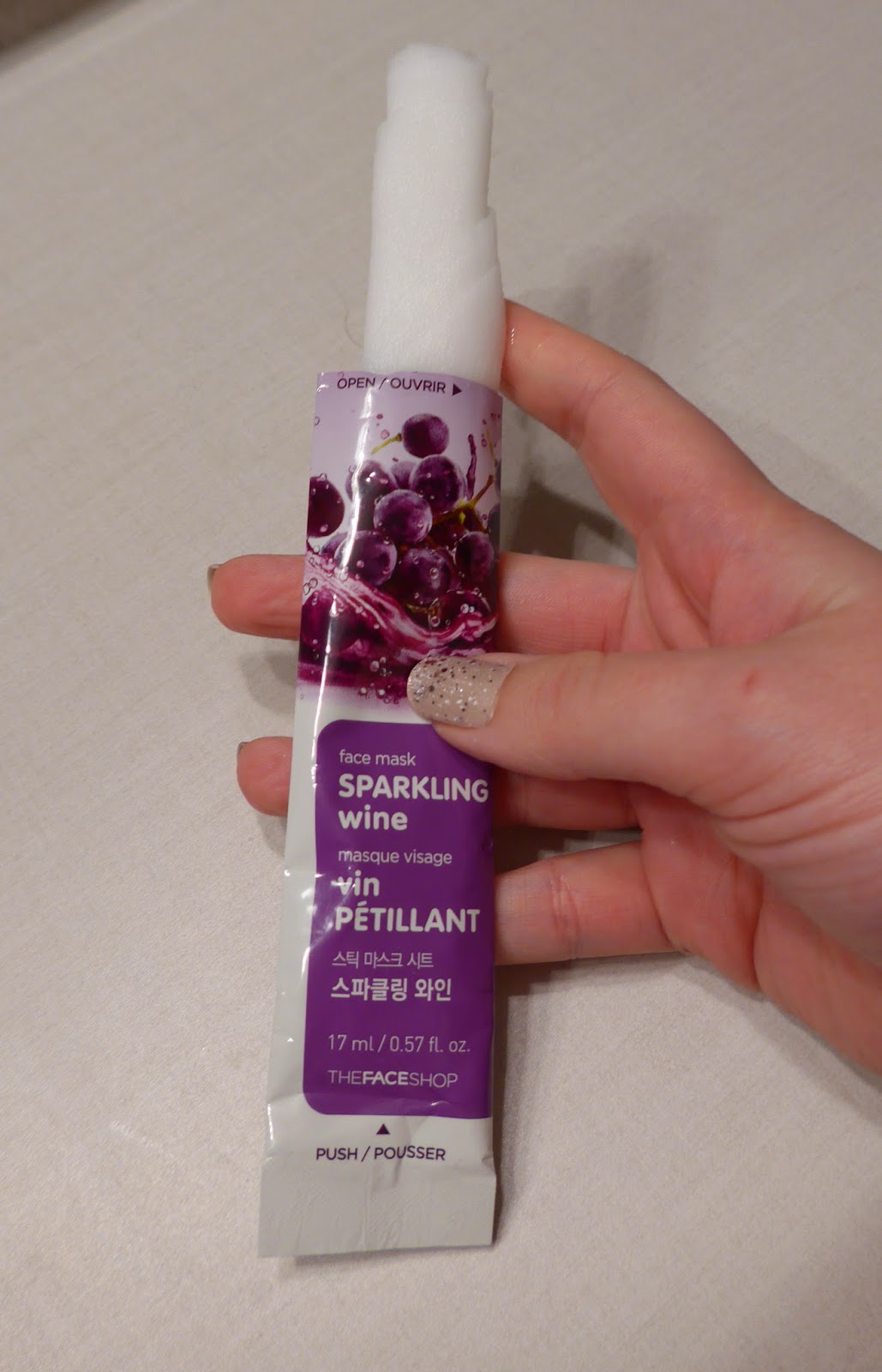 Wine + Mask Wednesday! (Elephant Island Pear Wine + The Face Shop