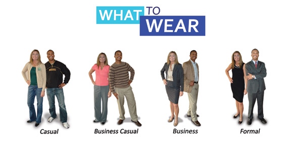 Women: I definitely recommend Business attire.