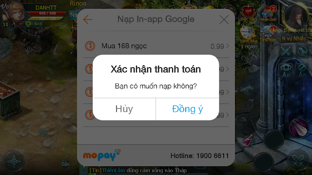 Hướng dẫn nạp Ngọc trong game Holy War - Thánh Chiến Mobile Hướng dẫn nạp Ngọc trong game Holy War - Thánh Chiến Mobile