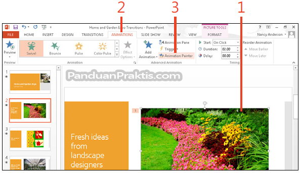 Cara Menyalin Copy Efek Animasi Menggunakan Animation Painter Di Powerpoint 2013 Cara Menyalin Copy Efek Animasi Menggunakan Animation Painter Di Powerpoint 2013