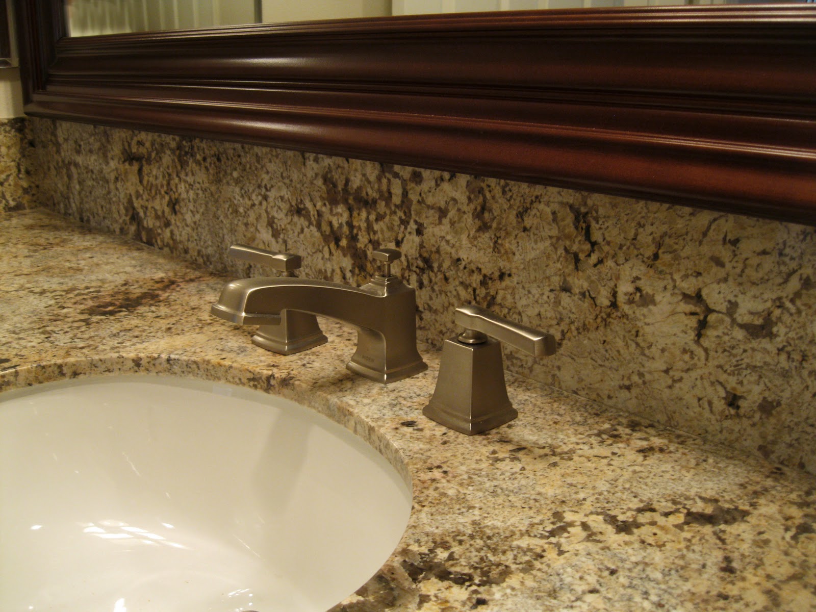 Kitchen cabinet hardware brushed nickel love the squared off look of this faucet