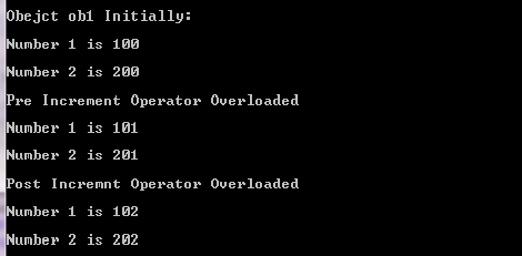 Write a program to overload operator