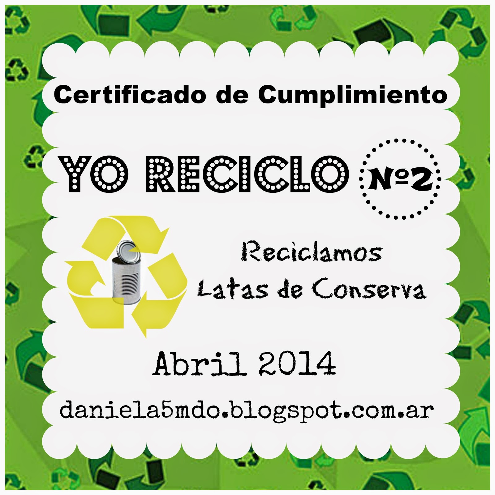 {Yo reciclo #2 - de Daniela}