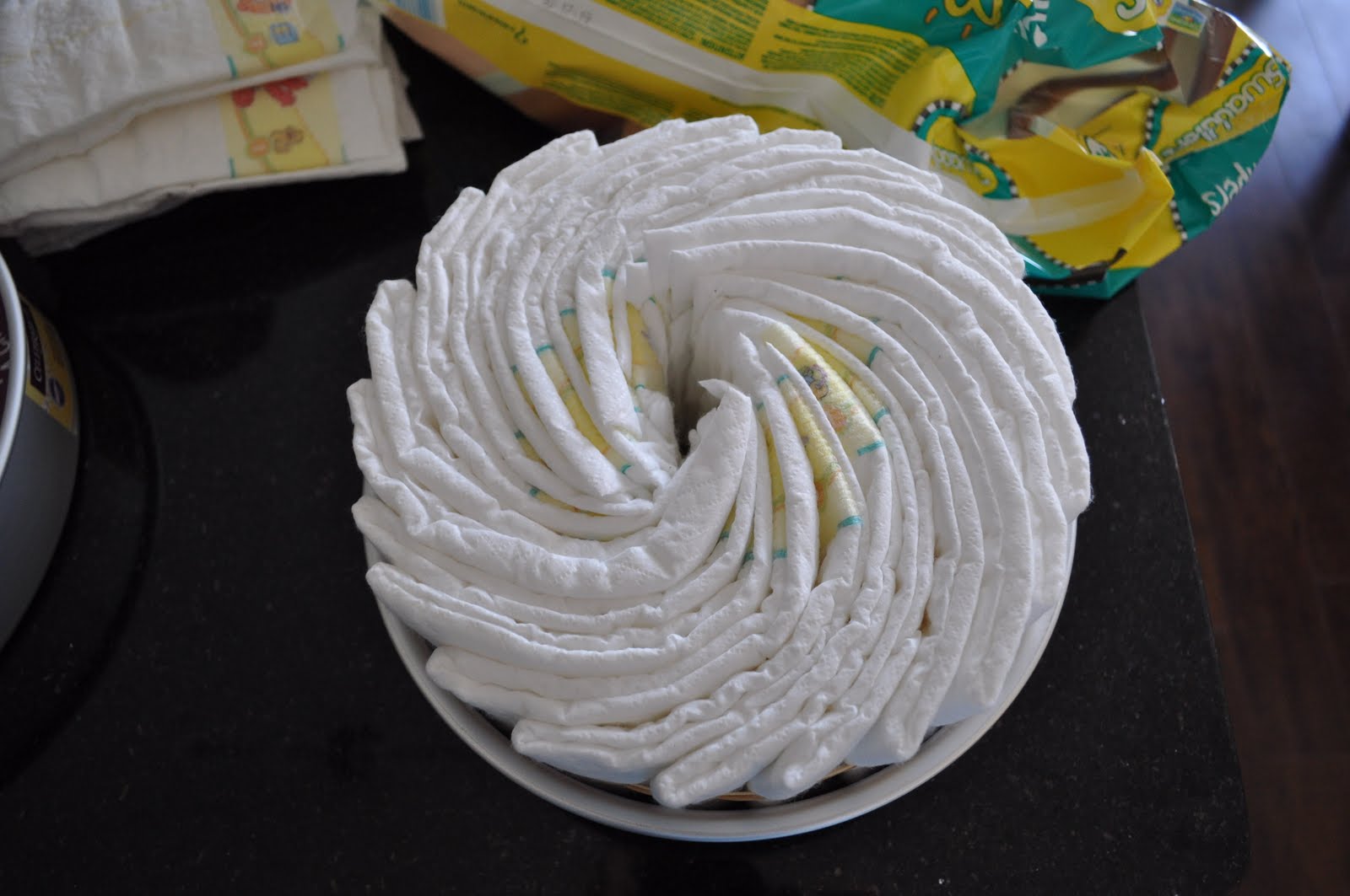 space diaper cake