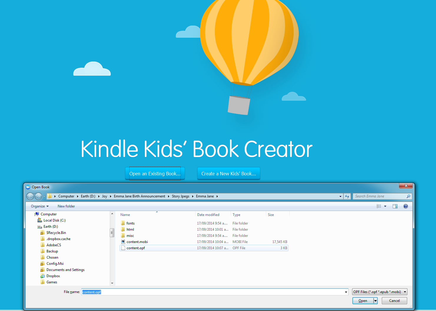 get ebook out of kindle textbook creator