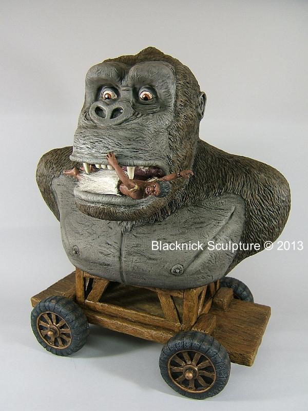 Blacknick Sculpture Kong Bust Completed