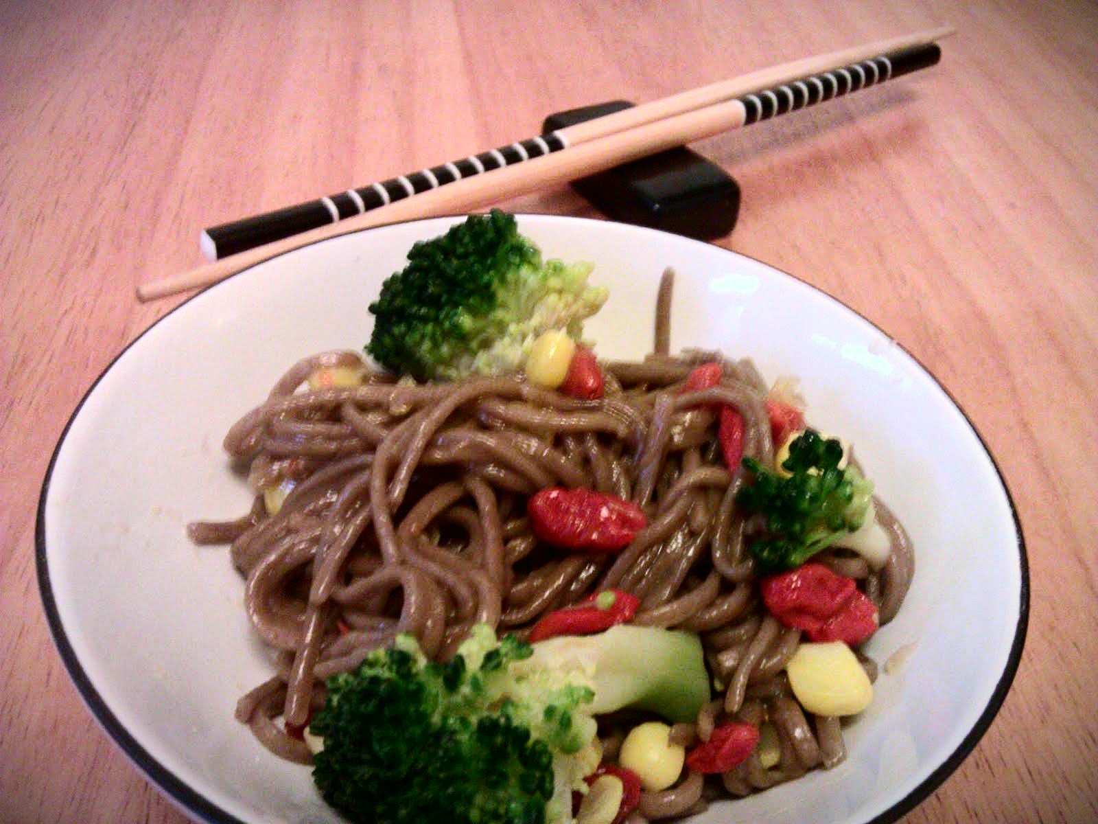 Everything Goes With Toast Sweet chilli soba noodles