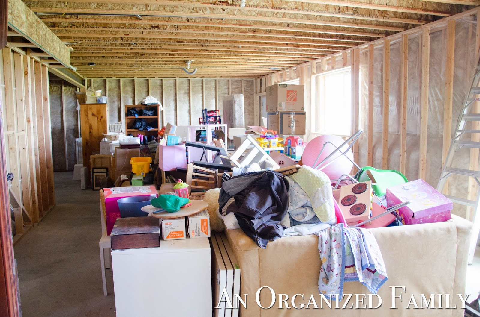 An Organized Family: Project: Finishing the Basement - Part 2 An Organized Family: Project: Finishing the Basement - Part 2