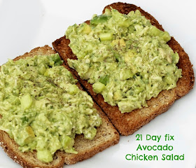 21 day fix Avacado Chicken Salad