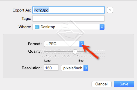 exporting pdf to jpg mac