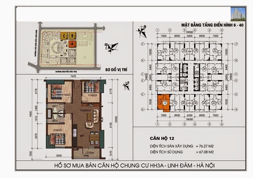 Sơ đồ thiết kế tòa chung cư HH3 Linh Đàm bản chuẩn Sơ đồ thiết kế tòa chung cư HH3 Linh Đàm bản chuẩn