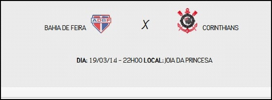 Joia da Princesa pronto para o jogo Bahia de Feira e Corinthians