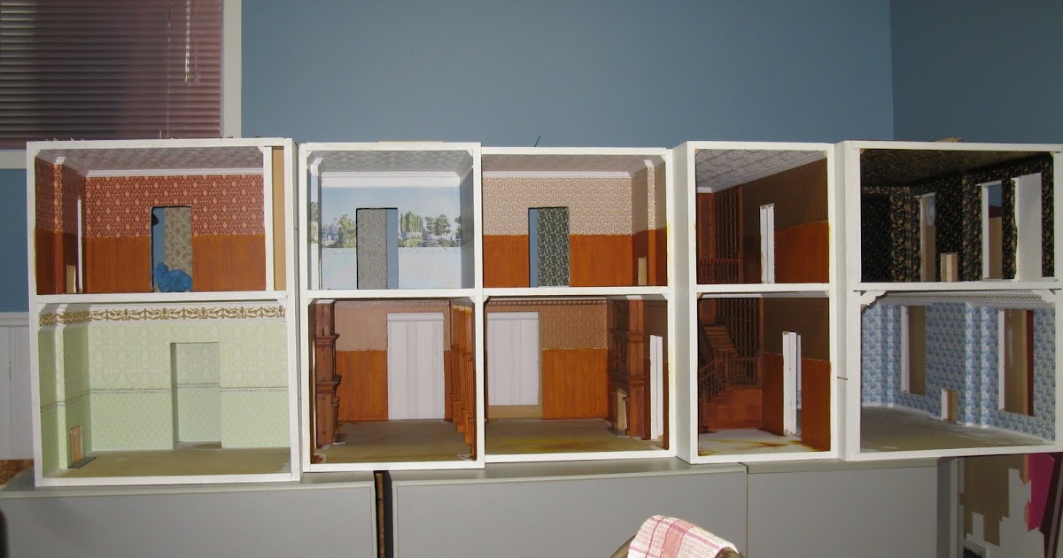 Late Victorian English Manor Dollhouse 1/12 Miniature from Scratch Dollhouse update and