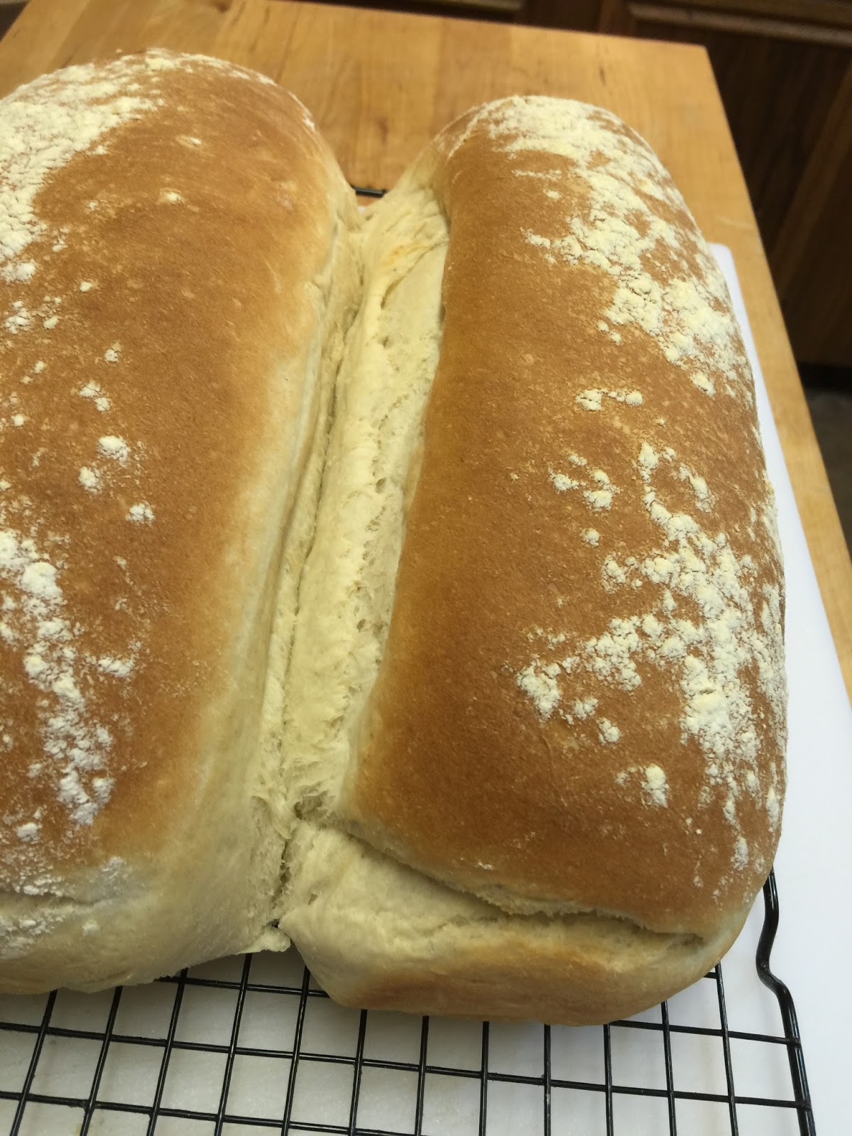 Tracy Cooks in Austin Double Boule white bread, it's one of my finest